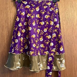 🌼Vintage Boho Reverse Wrap Skirt🌼